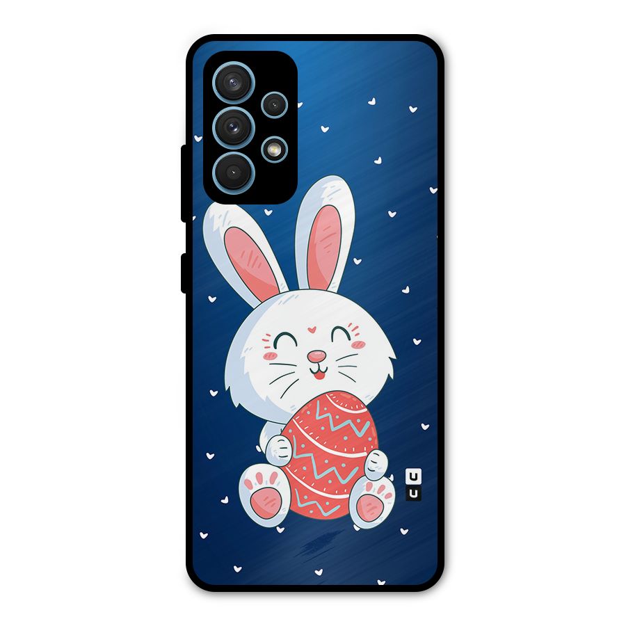 Happy Festive Bunny Metal Back Case for Galaxy A32