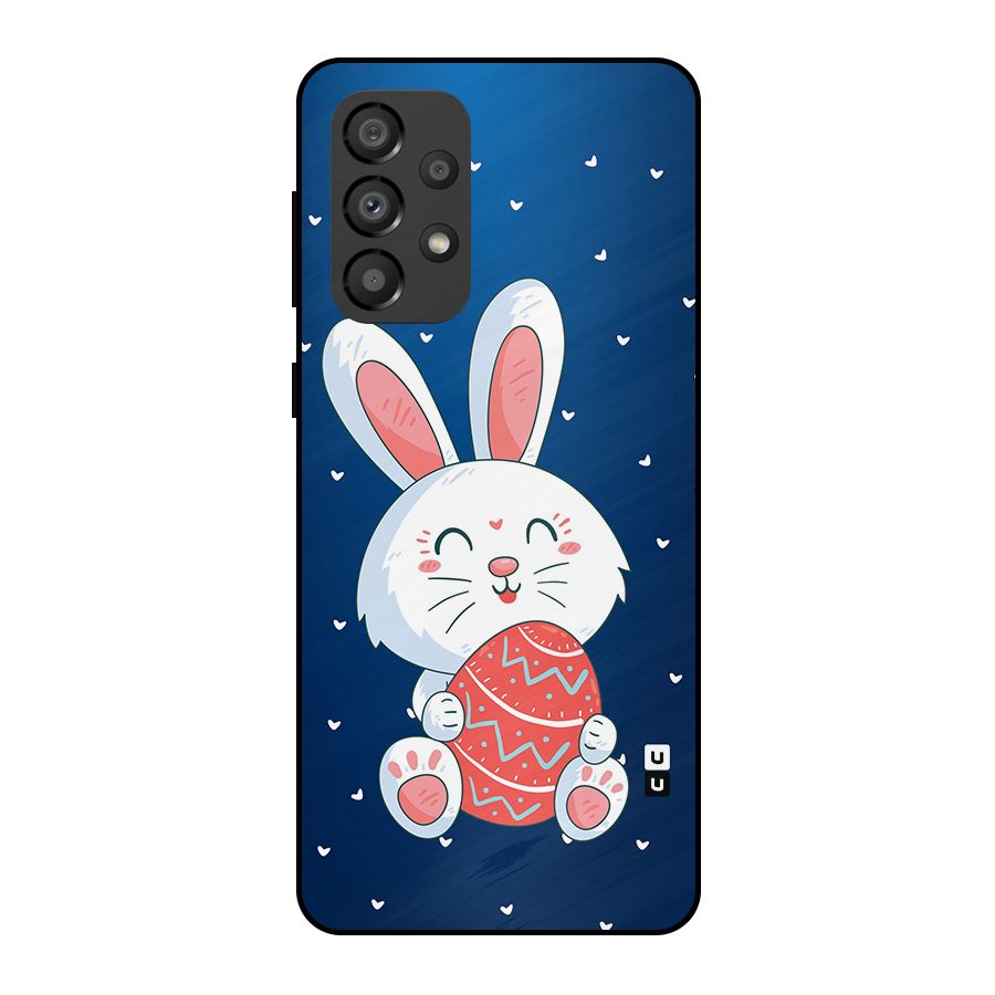 Happy Festive Bunny Metal Back Case for Galaxy A33 5G