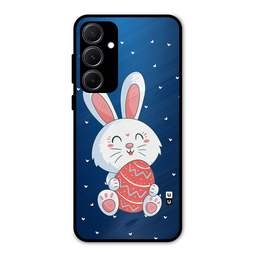 Happy Festive Bunny Metal Back Case for Galaxy A35