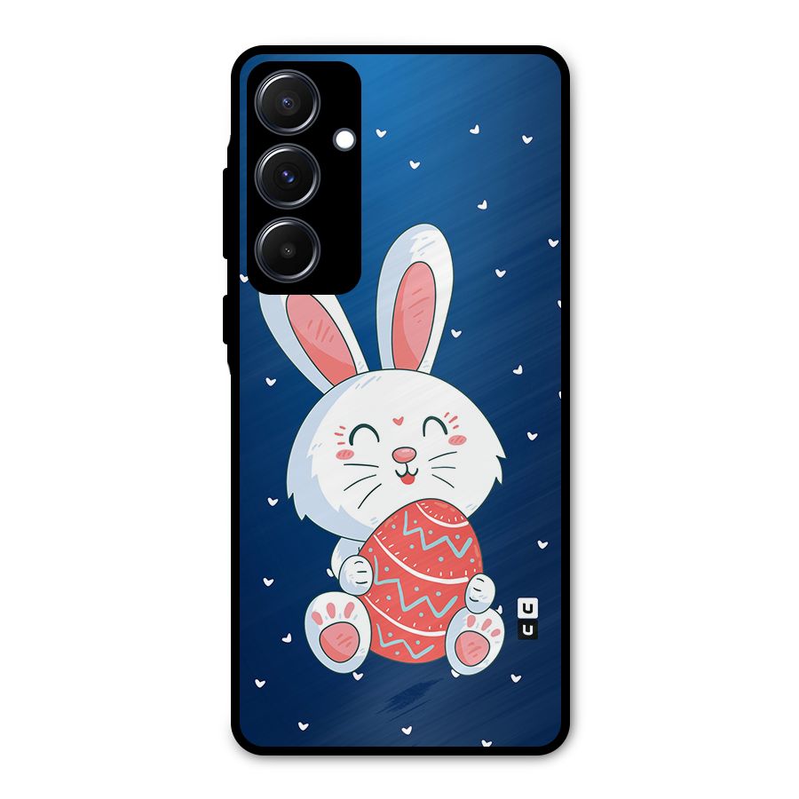 Happy Festive Bunny Metal Back Case for Galaxy A55