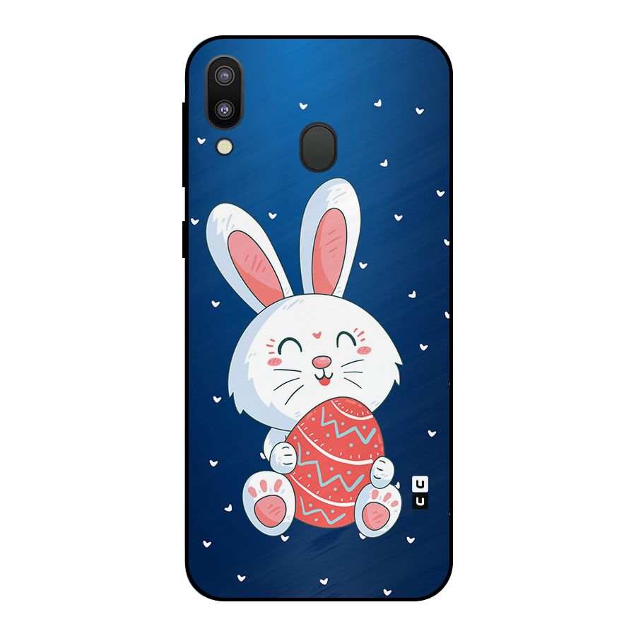 Happy Festive Bunny Metal Back Case for Galaxy M20