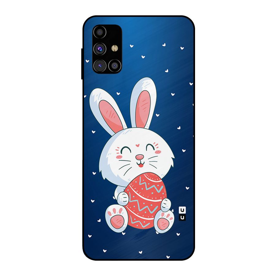 Happy Festive Bunny Metal Back Case for Galaxy M31s