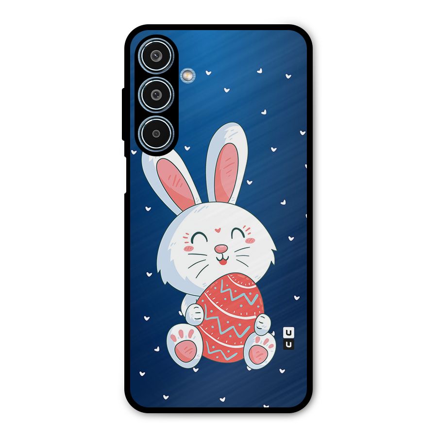 Happy Festive Bunny Metal Back Case for Galaxy M35