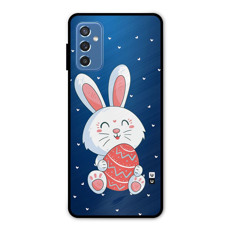 Happy Festive Bunny Metal Back Case for Galaxy M52 5G