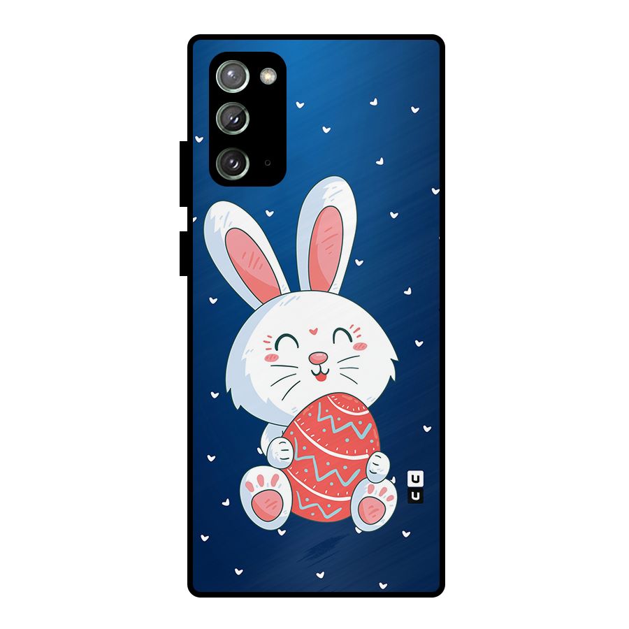 Happy Festive Bunny Metal Back Case for Galaxy Note 20
