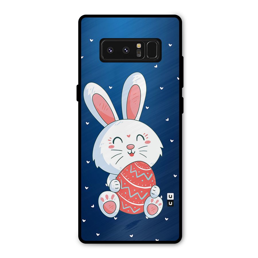 Happy Festive Bunny Metal Back Case for Galaxy Note 8