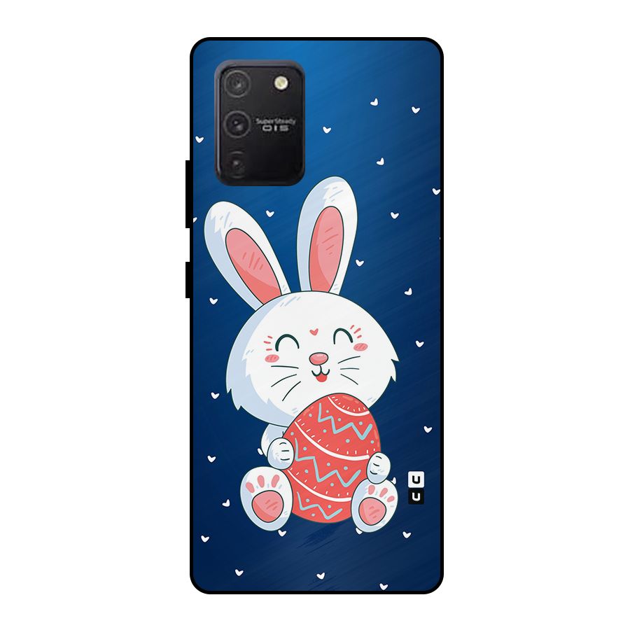 Happy Festive Bunny Metal Back Case for Galaxy S10 Lite