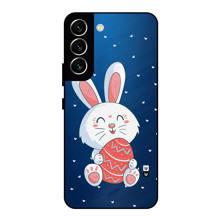 Happy Festive Bunny Metal Back Case for Galaxy S22 5G