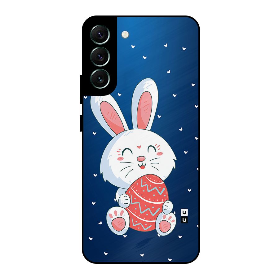 Happy Festive Bunny Metal Back Case for Galaxy S22 Plus 5G