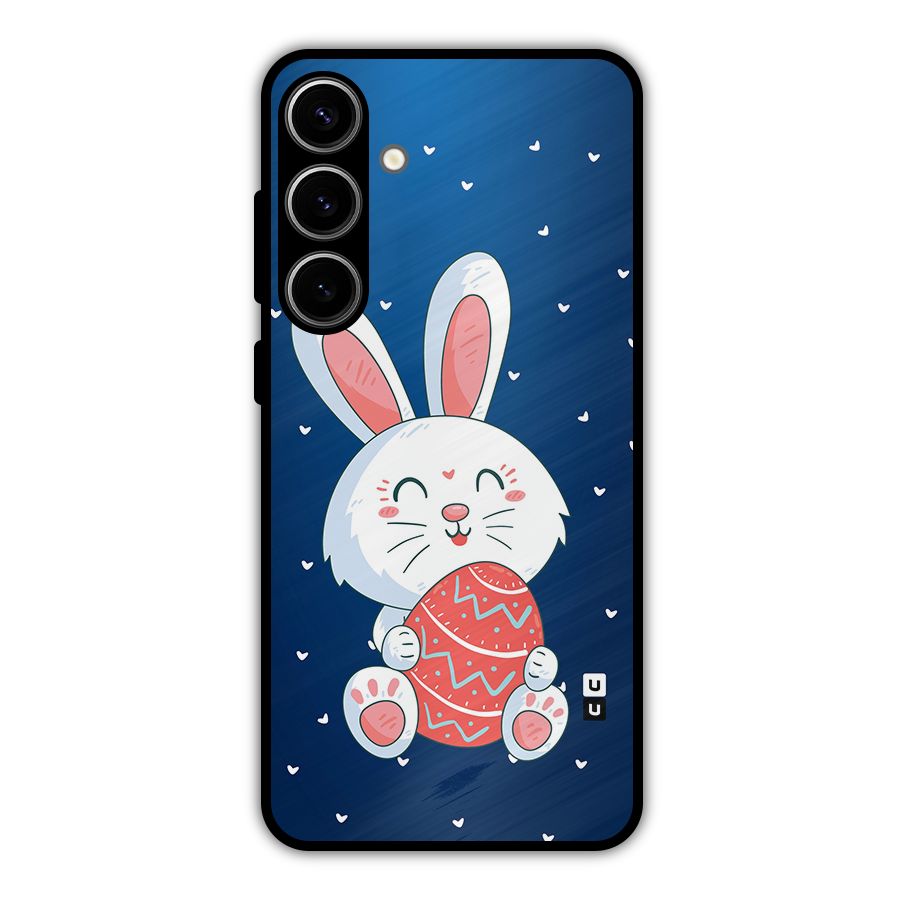 Happy Festive Bunny Metal Back Case for Galaxy S24 Plus