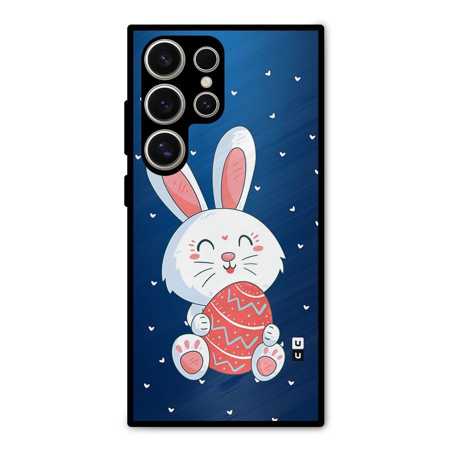 Happy Festive Bunny Metal Back Case for Galaxy S24 Ultra