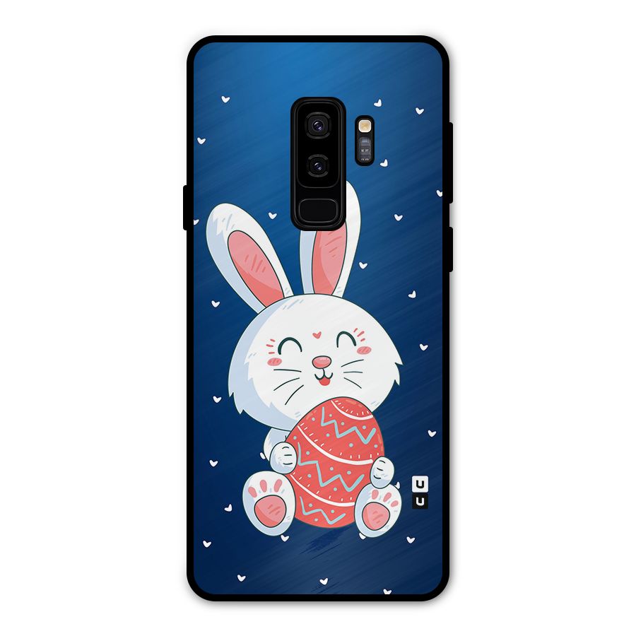 Happy Festive Bunny Metal Back Case for Galaxy S9 Plus