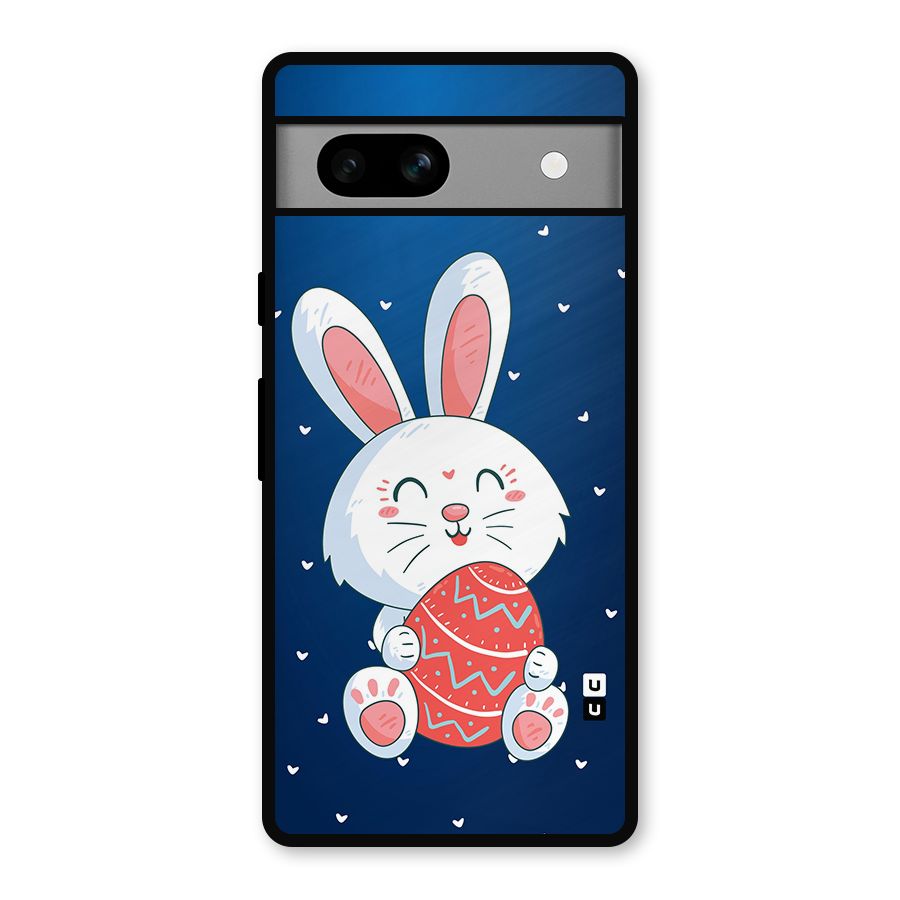 Happy Festive Bunny Metal Back Case for Google Pixel 7a