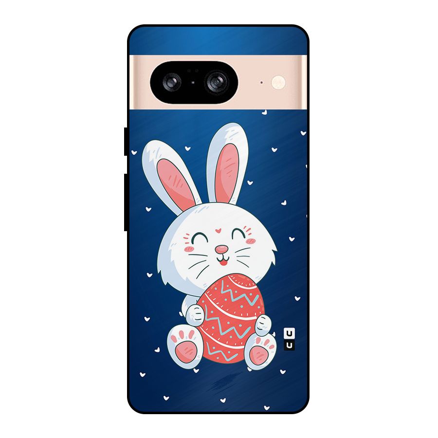 Happy Festive Bunny Metal Back Case for Google Pixel 8