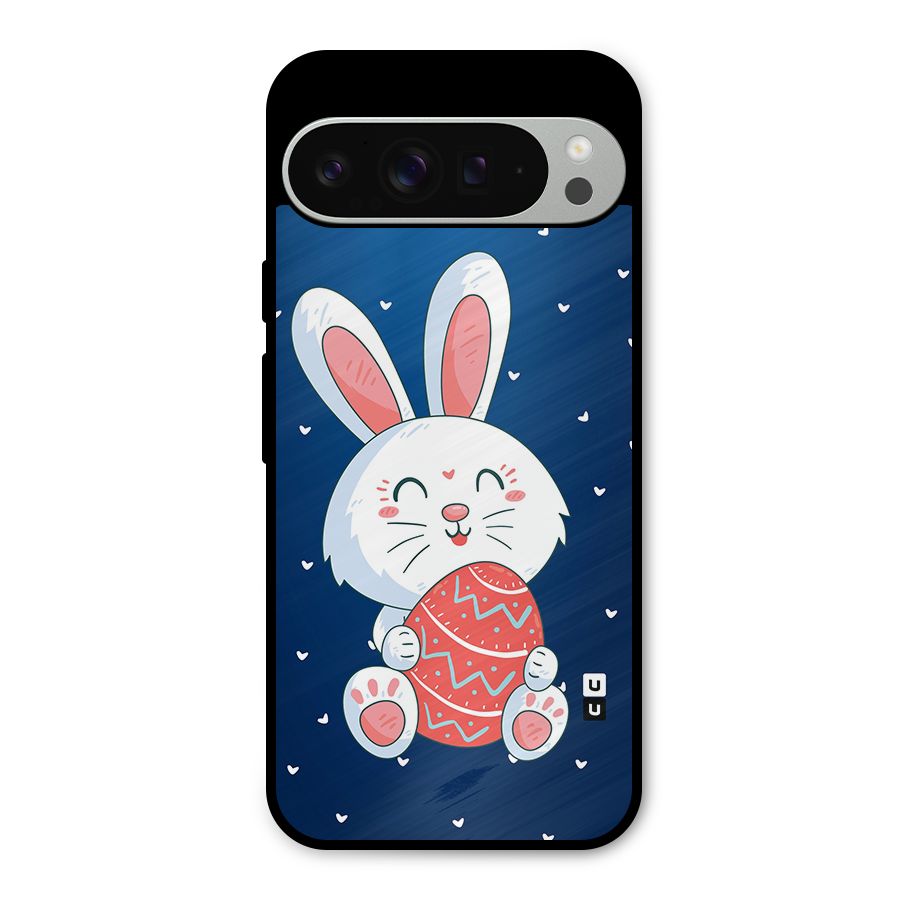 Happy Festive Bunny Metal Back Case for Google Pixel 9 Pro XL