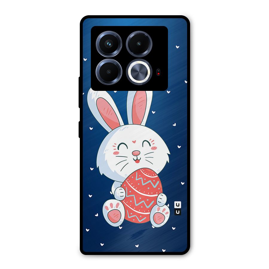 Happy Festive Bunny Metal Back Case for Infinix Note 40 5G
