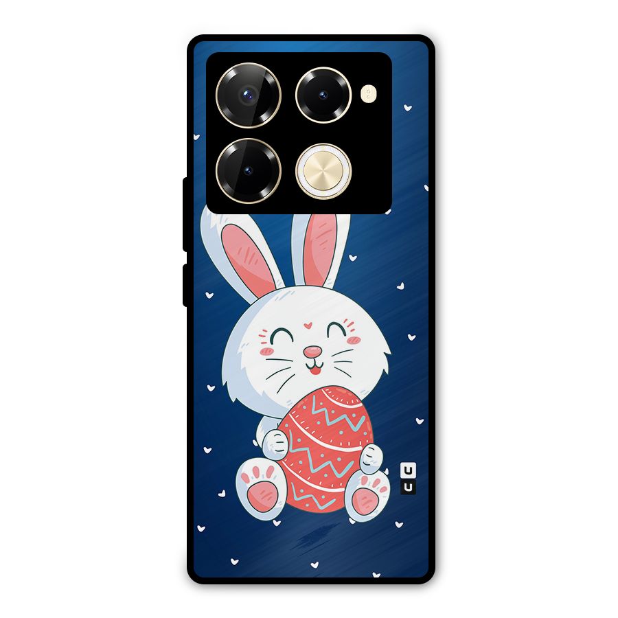 Happy Festive Bunny Metal Back Case for Infinix Note 40 Pro Plus