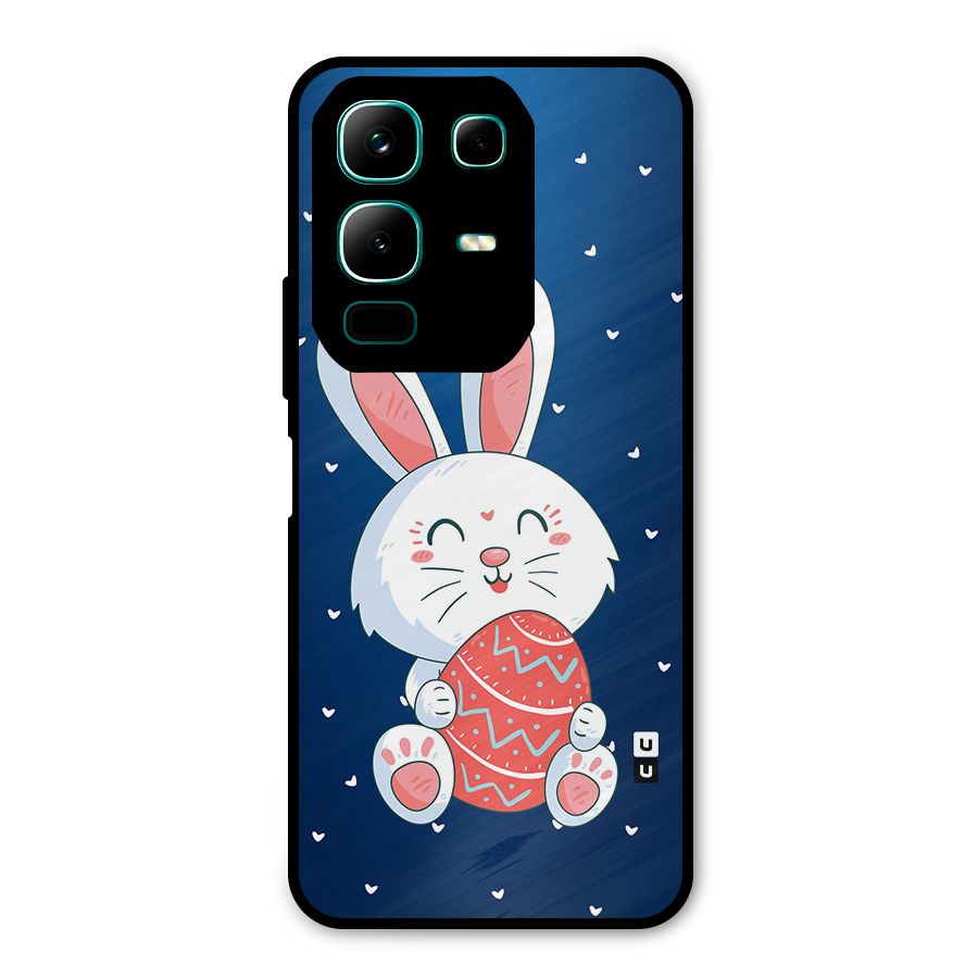 Happy Festive Bunny Metal Back Case for Infinix Note 50x