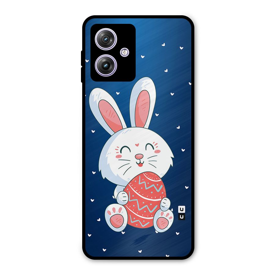Happy Festive Bunny Metal Back Case for Moto G64