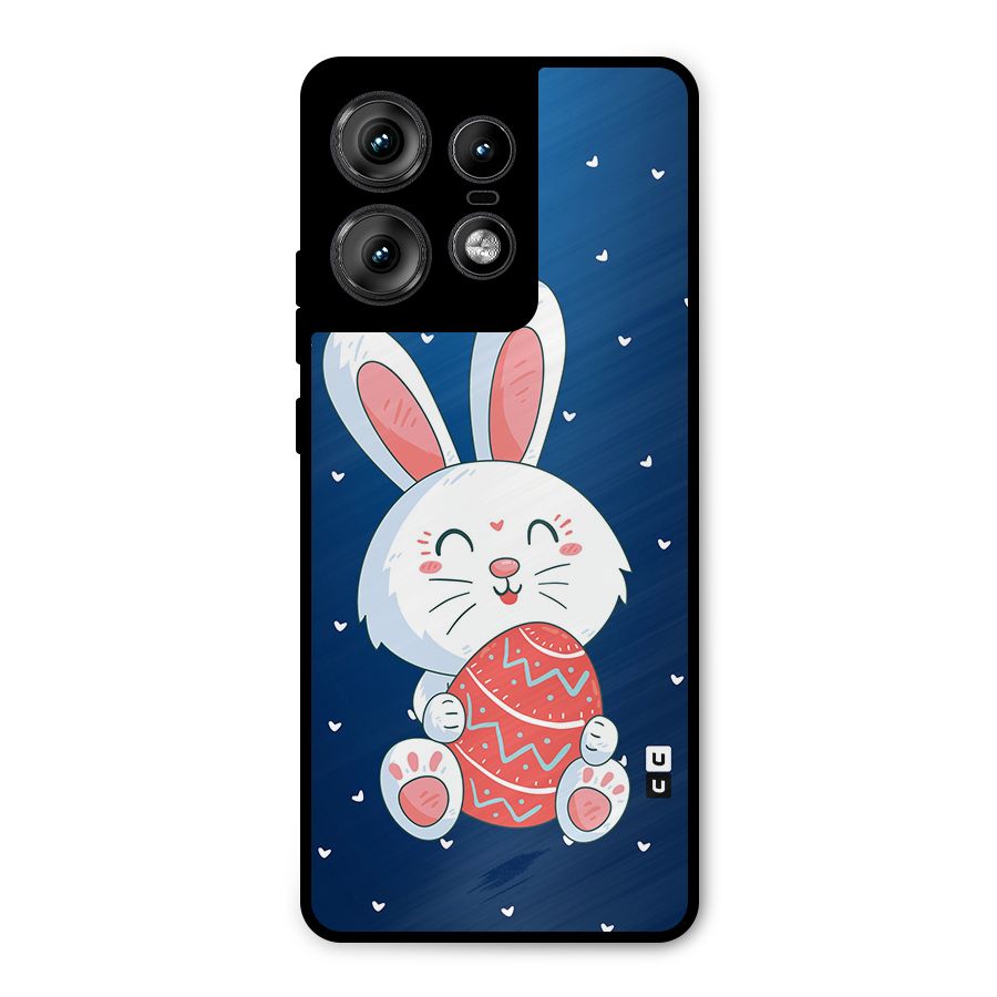 Happy Festive Bunny Metal Back Case for Motorola Edge 50 Pro