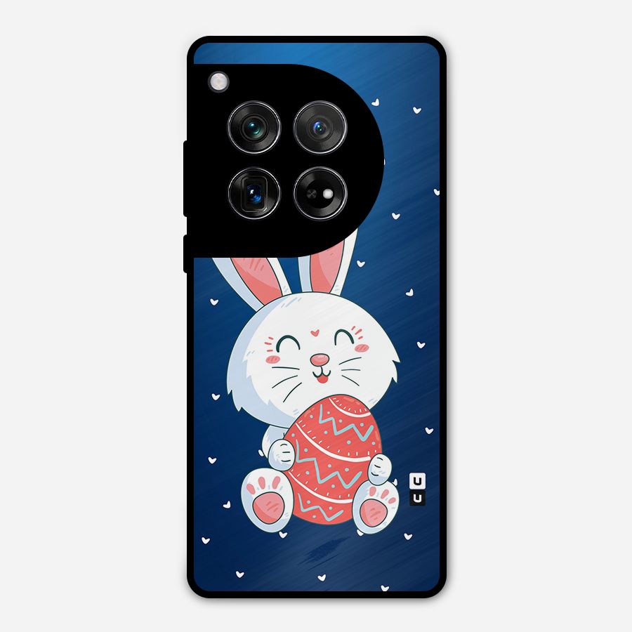 Happy Festive Bunny Metal Back Case for OnePlus 12