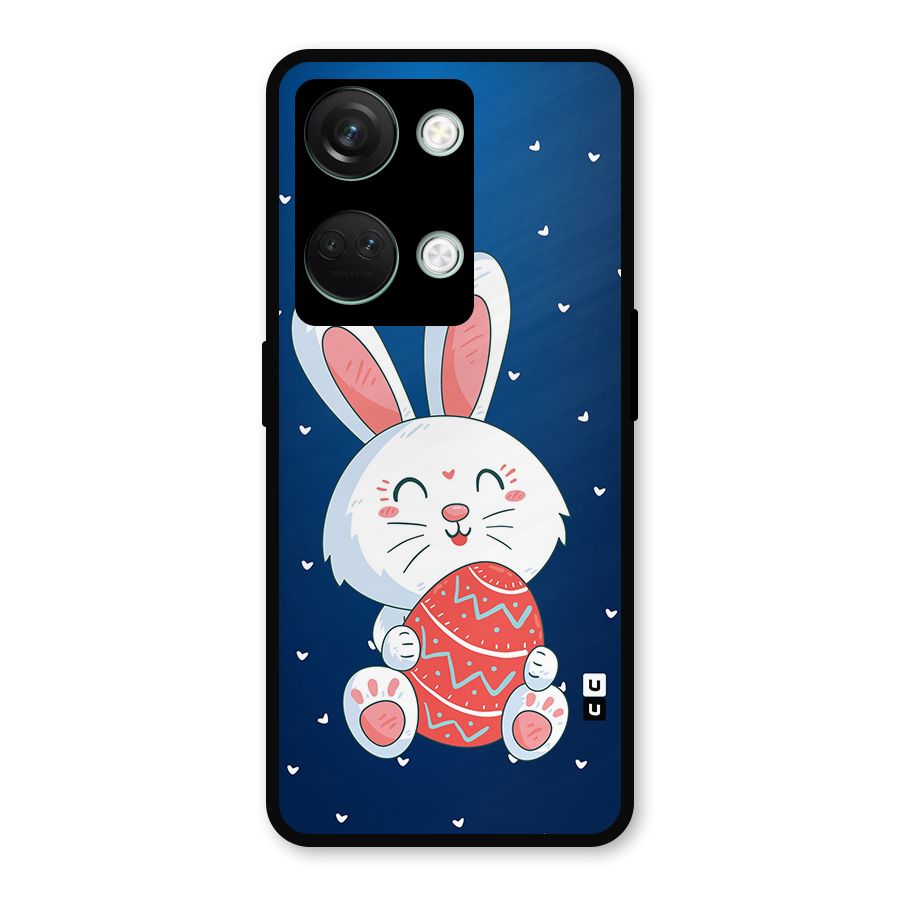 Happy Festive Bunny Metal Back Case for OnePlus Nord 3