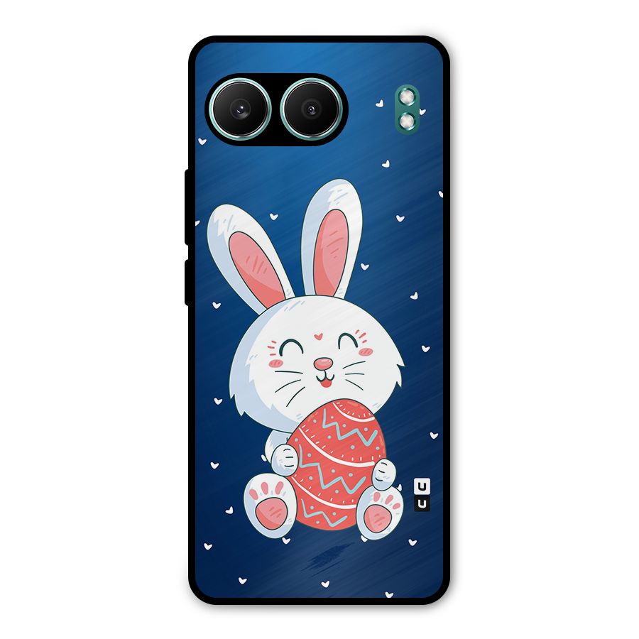 Happy Festive Bunny Metal Back Case for OnePlus Nord 4