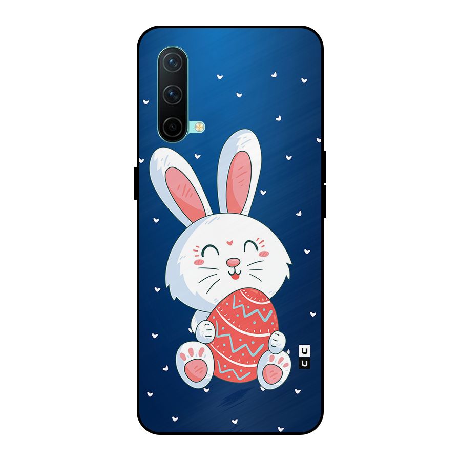 Happy Festive Bunny Metal Back Case for OnePlus Nord CE 5G