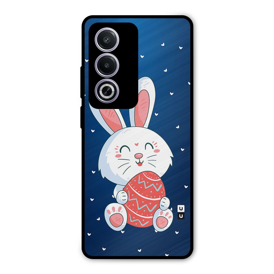 Happy Festive Bunny Metal Back Case for Oppo A3 Pro