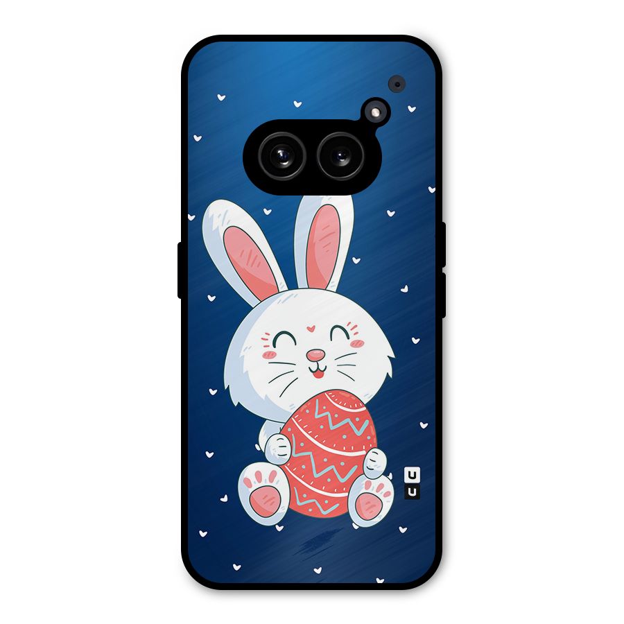 Happy Festive Bunny Metal Back Case for Nothing Phone 2a