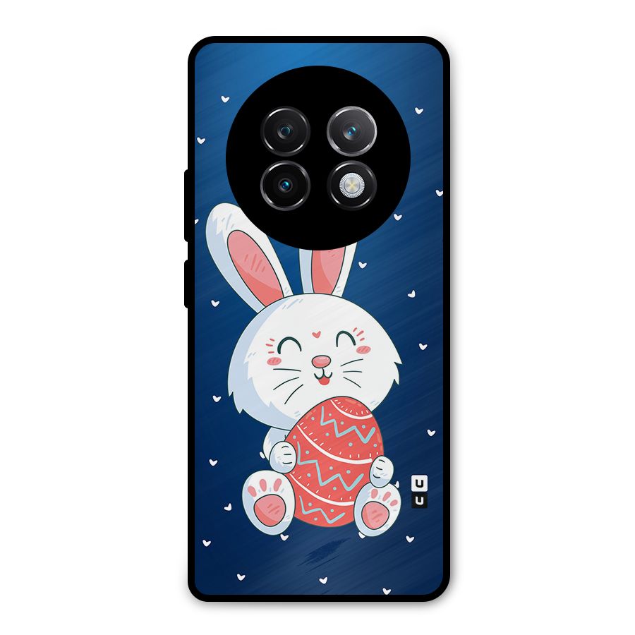 Happy Festive Bunny Metal Back Case for Realme 13 Plus
