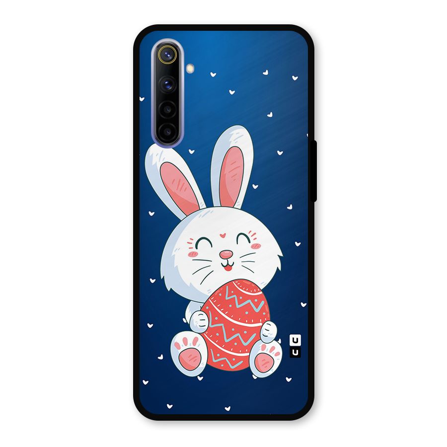 Happy Festive Bunny Metal Back Case for Realme 6i