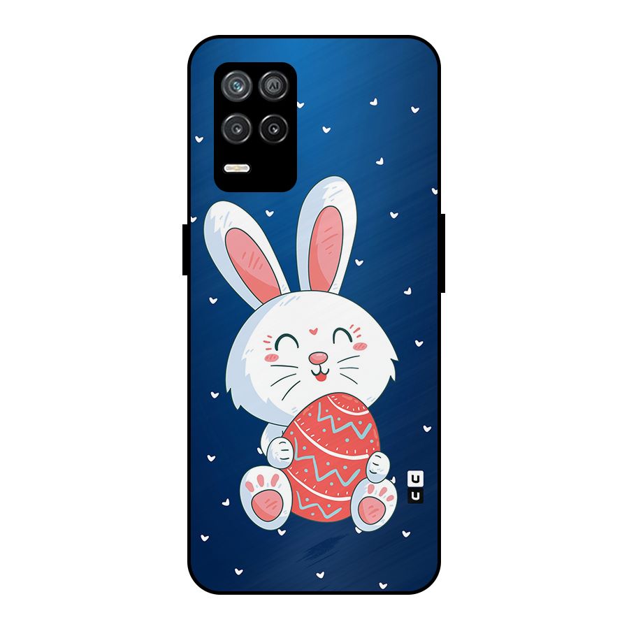 Happy Festive Bunny Metal Back Case for Realme 8s 5G
