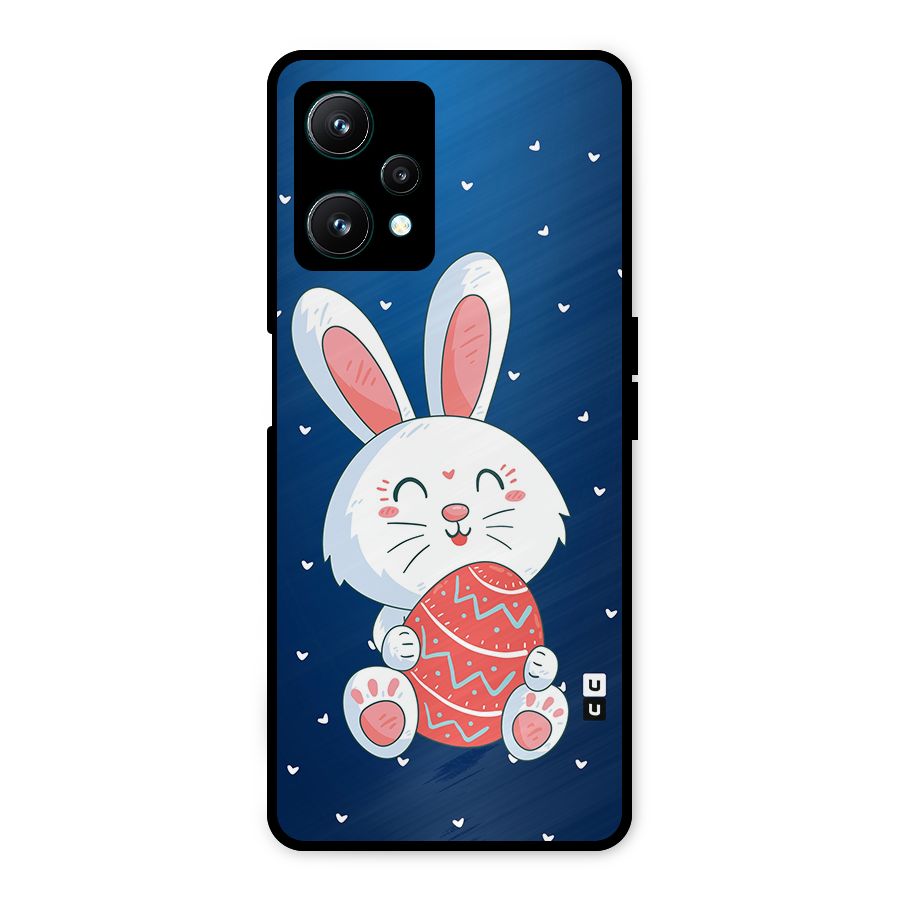 Happy Festive Bunny Metal Back Case for Realme 9 Pro 5G