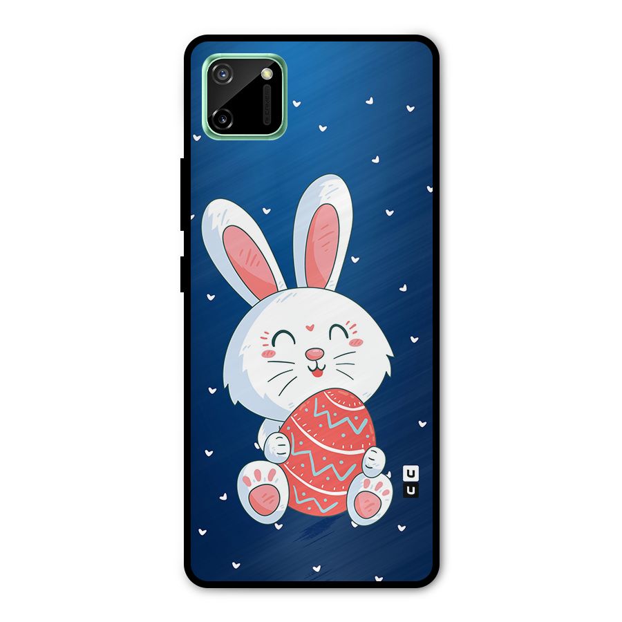 Happy Festive Bunny Metal Back Case for Realme C11