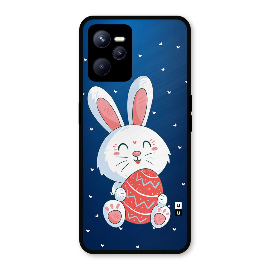 Happy Festive Bunny Metal Back Case for Realme C35