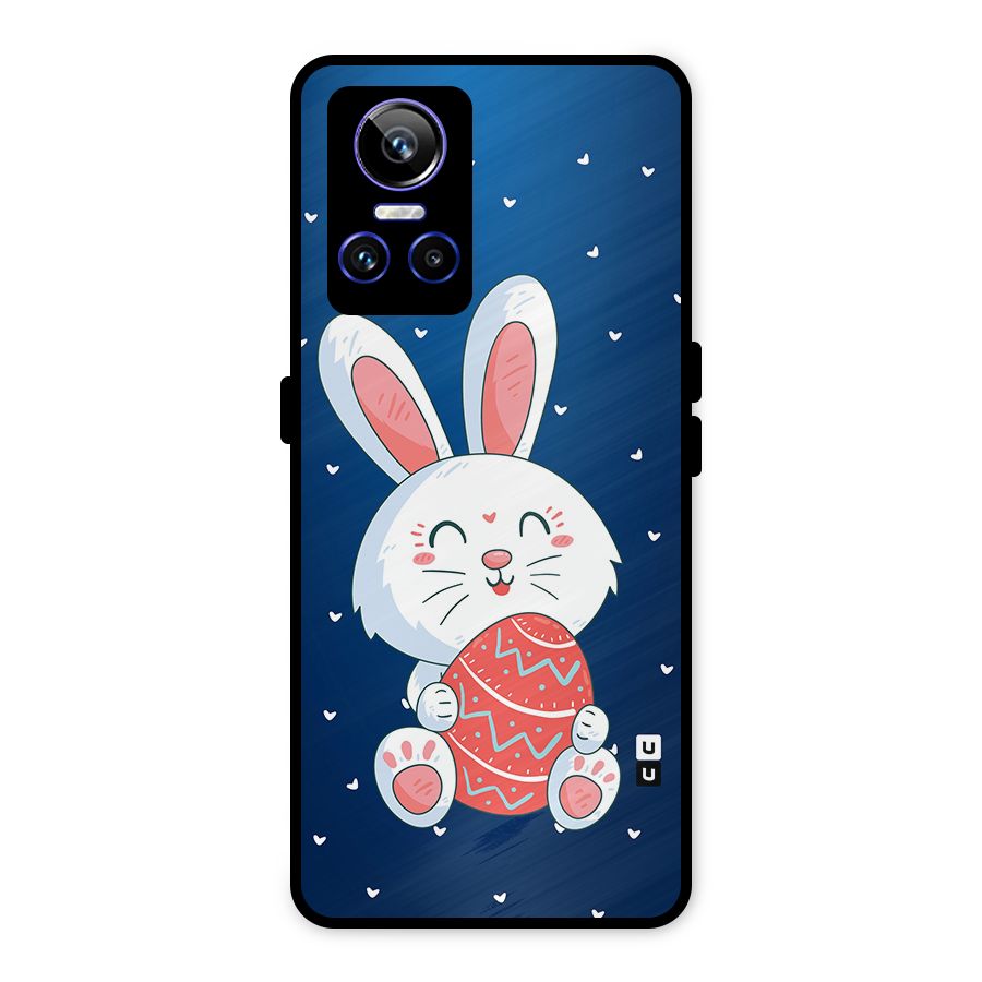 Happy Festive Bunny Metal Back Case for Realme GT Neo 3