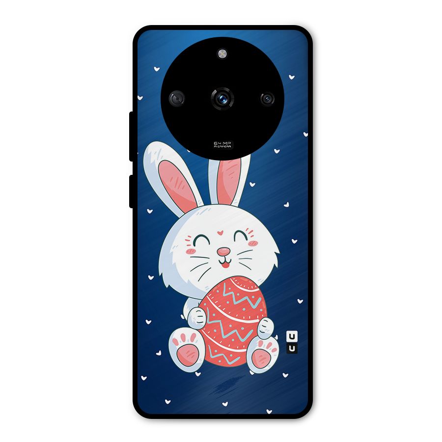 Happy Festive Bunny Metal Back Case for Realme Narzo 60 5G