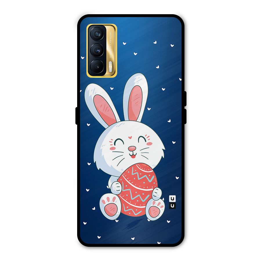 Happy Festive Bunny Metal Back Case for Realme X7