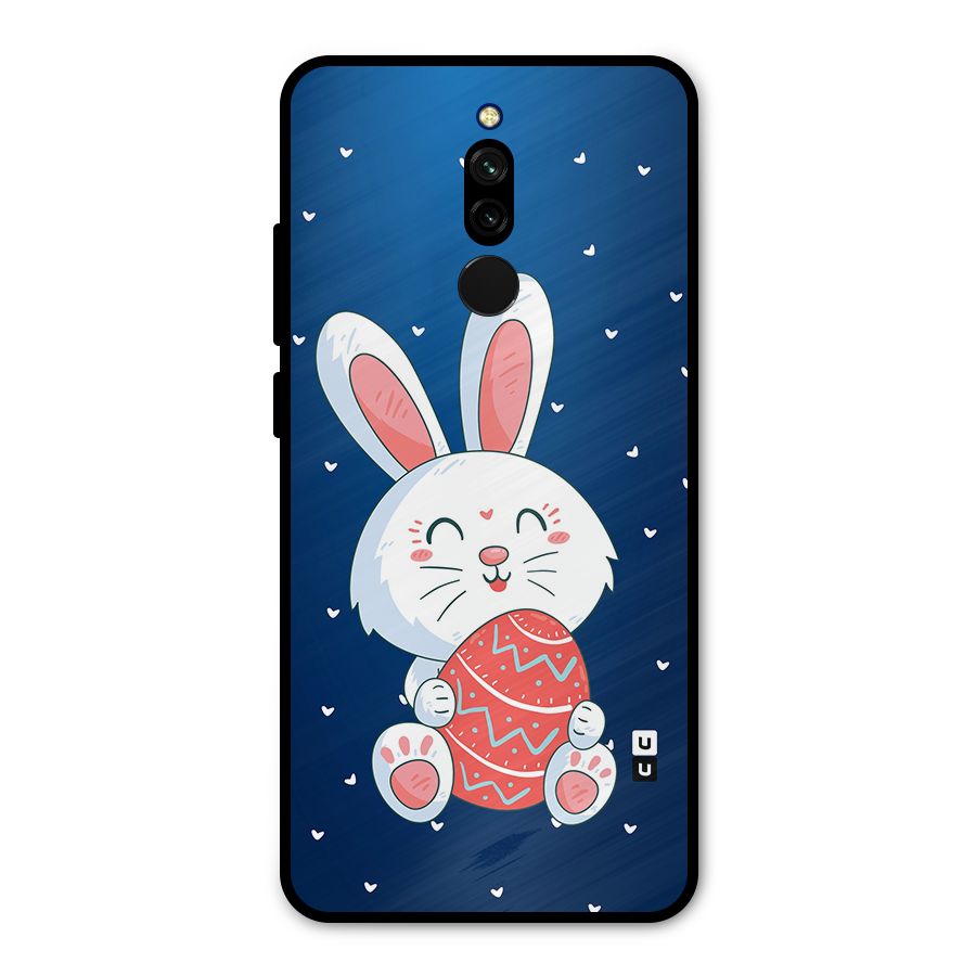 Happy Festive Bunny Metal Back Case for Redmi 8