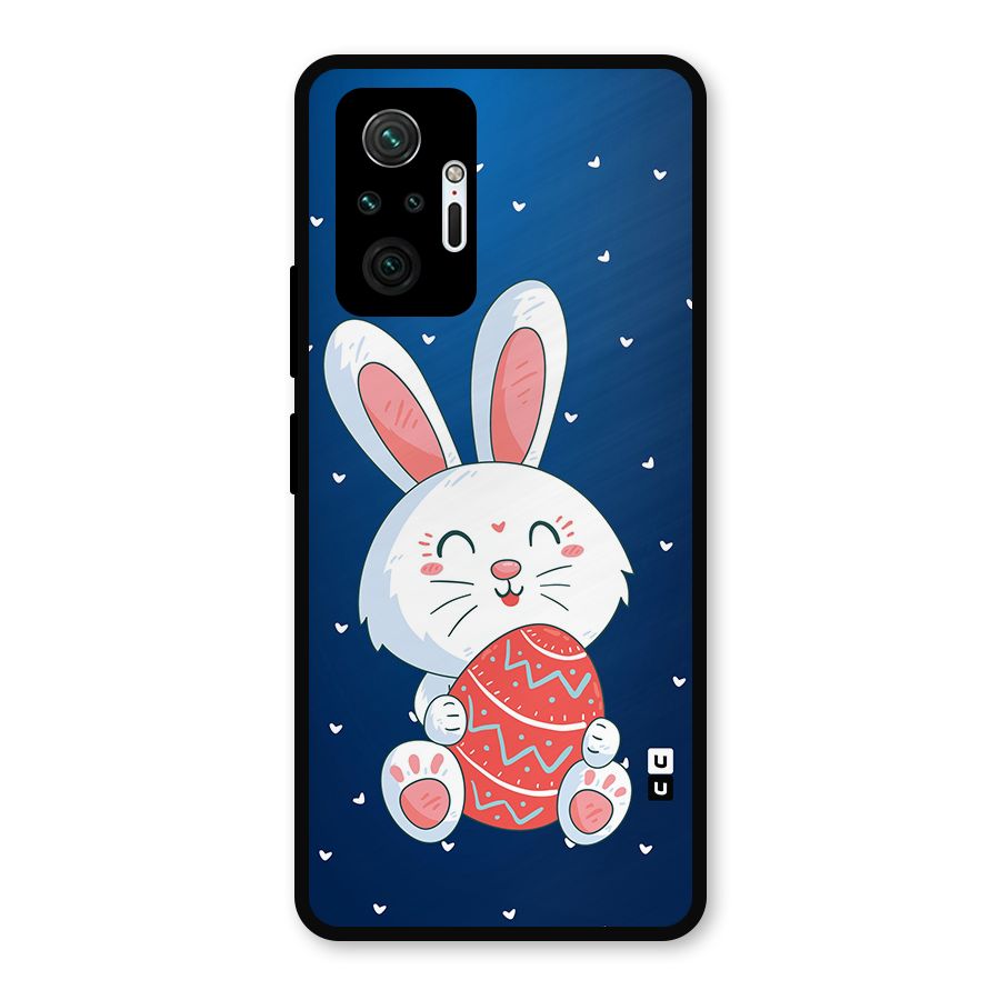Happy Festive Bunny Metal Back Case for Redmi Note 10 Pro