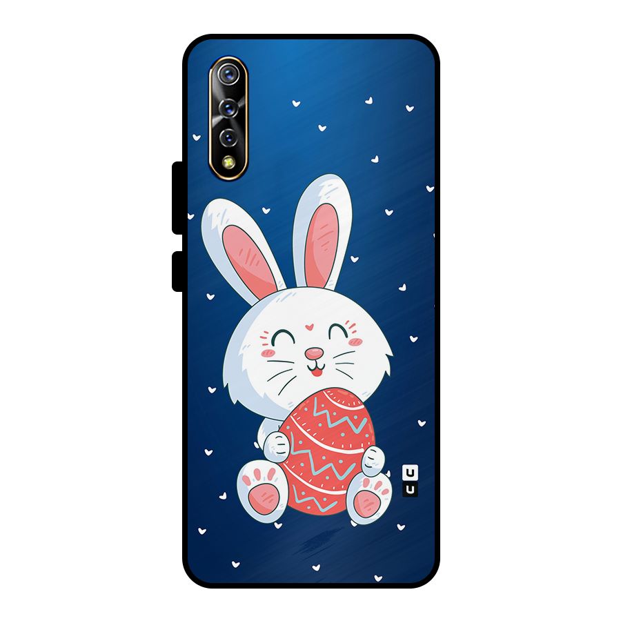 Happy Festive Bunny Metal Back Case for Vivo S1