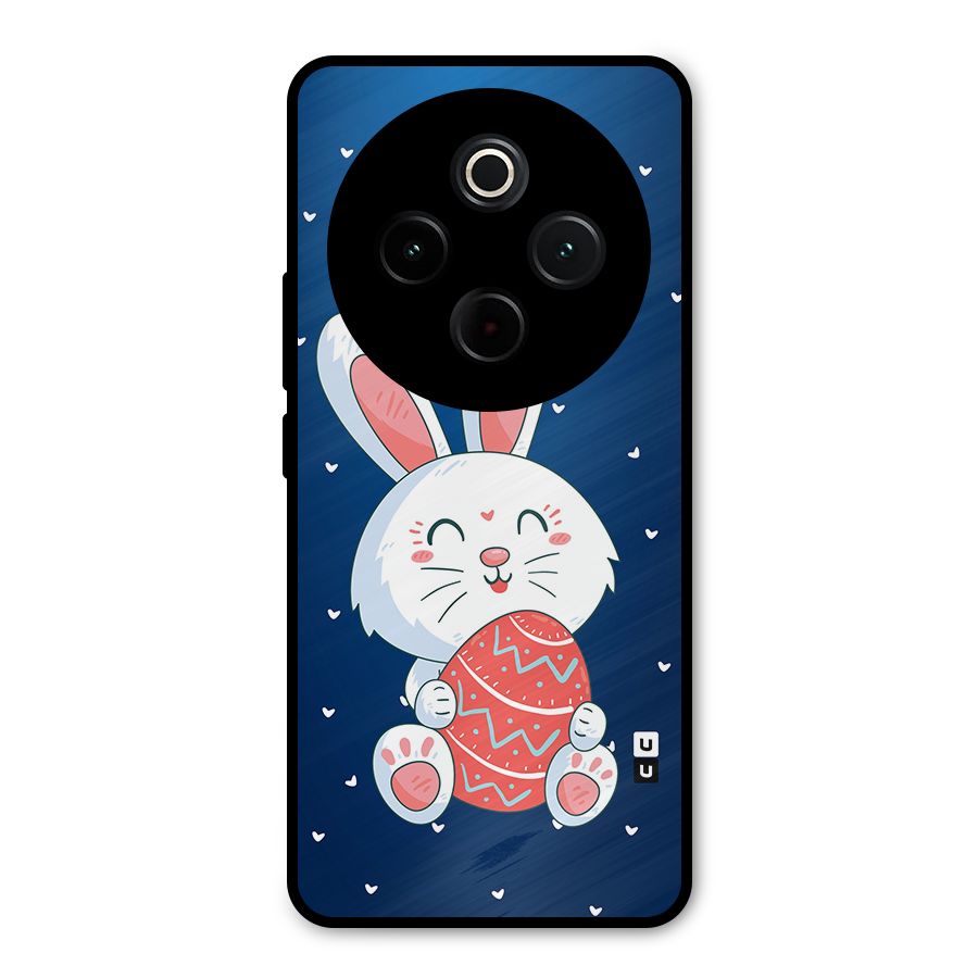 Happy Festive Bunny Metal Back Case for Vivo T4