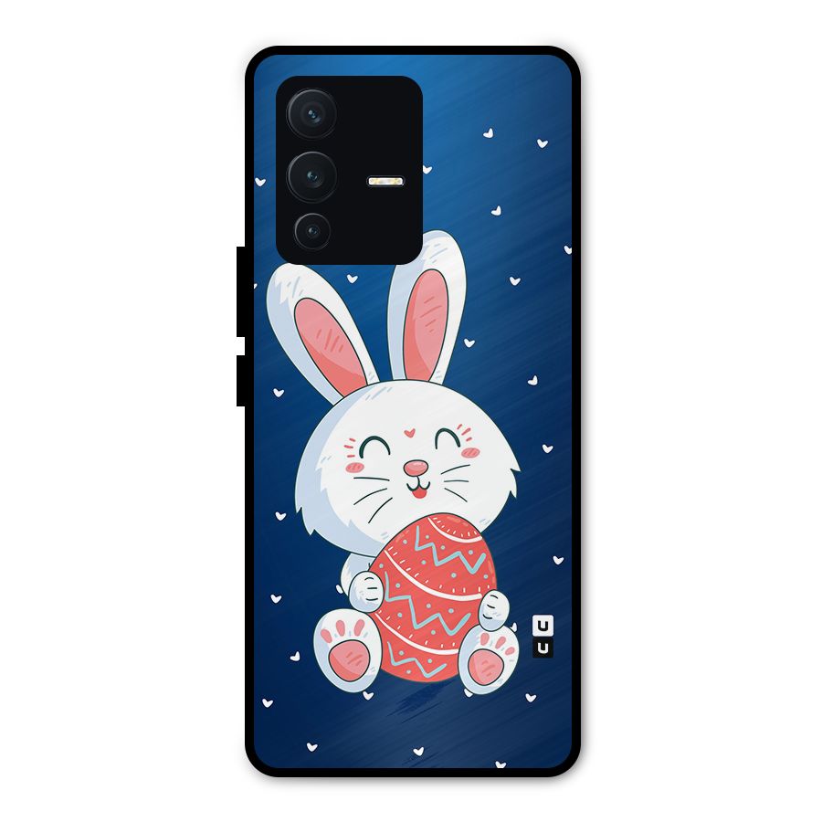 Happy Festive Bunny Metal Back Case for Vivo V23 Pro