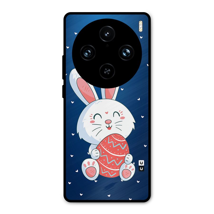 Happy Festive Bunny Metal Back Case for Vivo X100 Pro