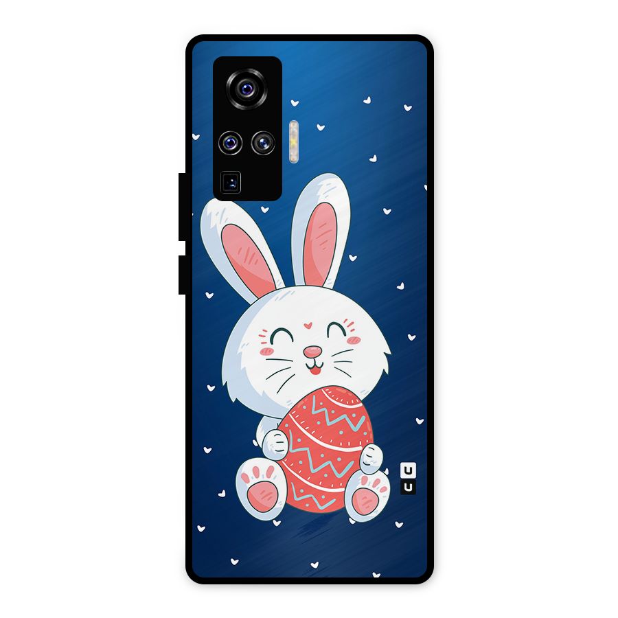 Happy Festive Bunny Metal Back Case for Vivo X50 Pro