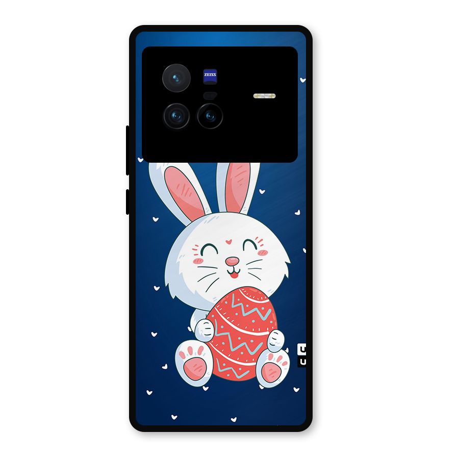 Happy Festive Bunny Metal Back Case for Vivo X80