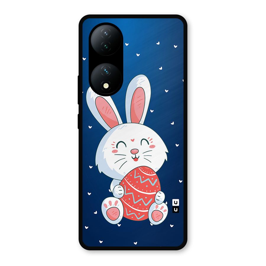 Happy Festive Bunny Metal Back Case for Vivo Y100