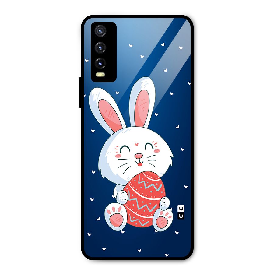 Happy Festive Bunny Metal Back Case for Vivo Y20