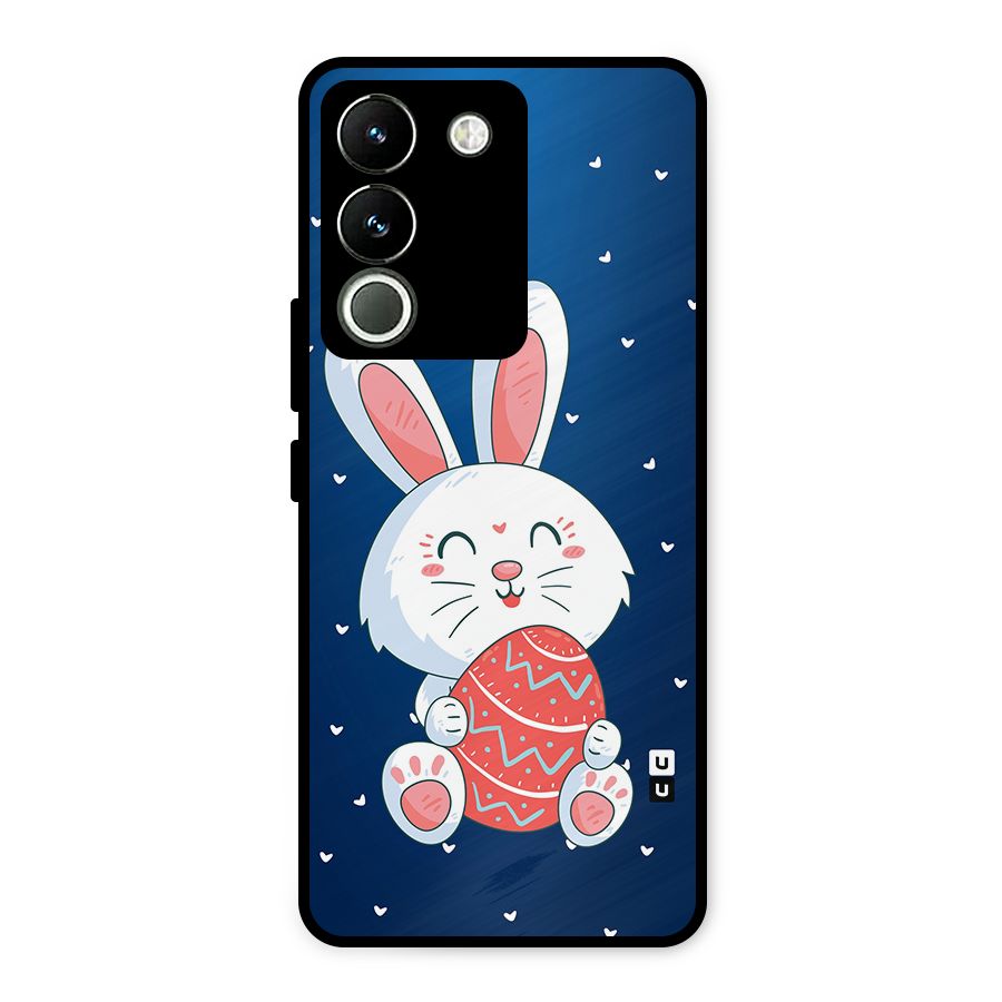 Happy Festive Bunny Metal Back Case for Vivo Y200